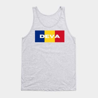 Deva City in Romanian Flag Tank Top